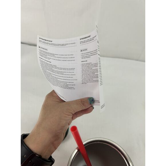 Starbucks Winter 2023 Christmas Immersive Floral Stainless Steel Tumbler 24ozNWT - Picture 9 of 9